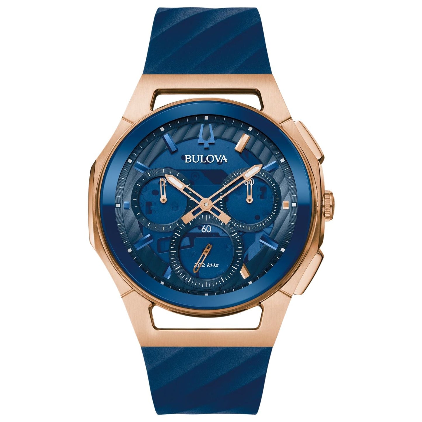 Montre Bulova pour homme Curv - Cadran bleu élégant