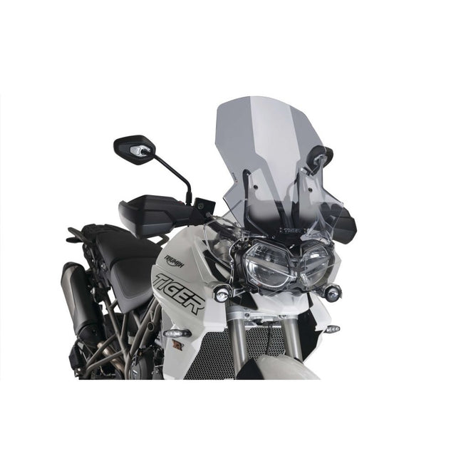 Puig Touring Windshield - Smoke Finish for Enhanced Comfort - 9656H - Korvel