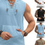 Men's Lace Up Hooded Top