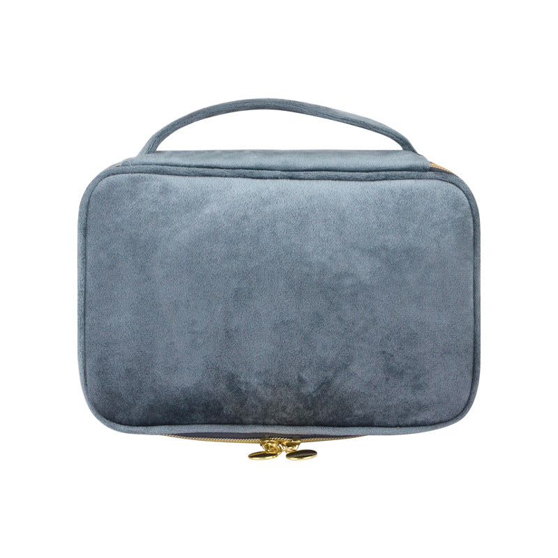 Sac à maquillage en flanelle - Portable et spacieux