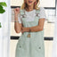 Robe salopette à bretelles larges ajustables et décolleté carré