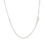 14k White Gold Diamond Cut Cable Link Chain - 1.1mm