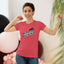 T-shirt slim fit chat légèrement sauvage et principalement fatigué