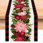 Christmas plaid linen table flag floral ball printed tablecloth entrance small tablecloth living room counter decoration tea flag - Korvel