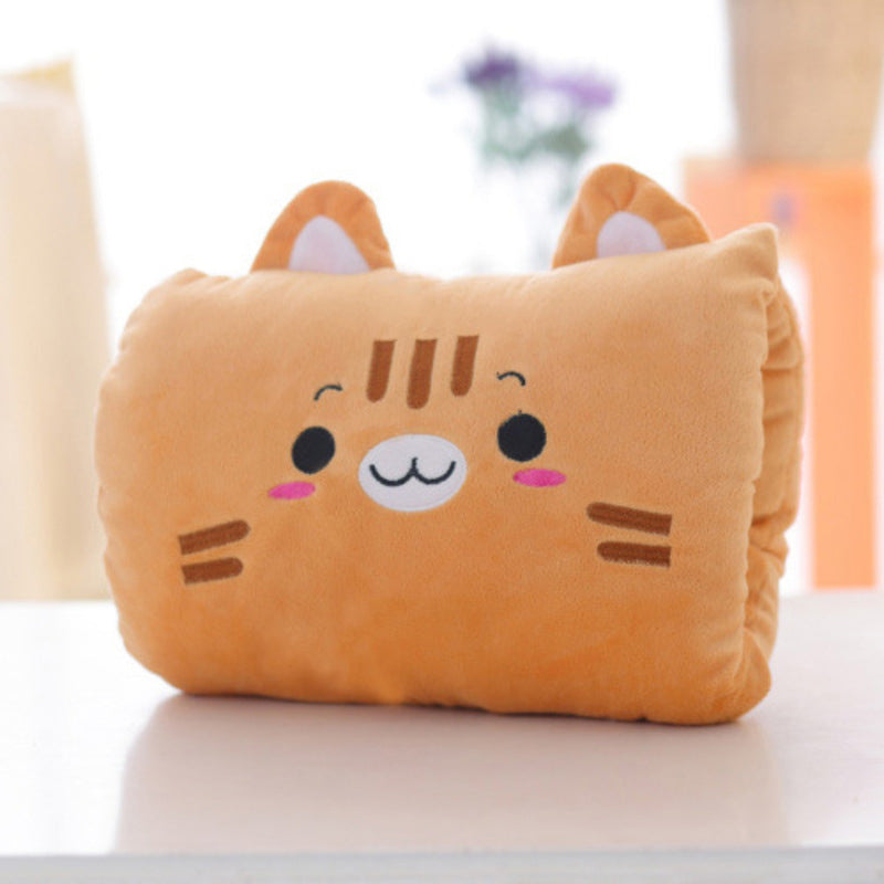 Animated Plush Nap Pillow & Hand Warmer for Kids
