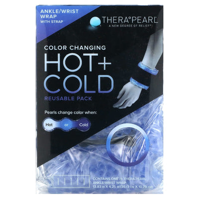 TheraPearl Reusable Hot & Cold Therapy Ankle/Wrist Wrap With Strap