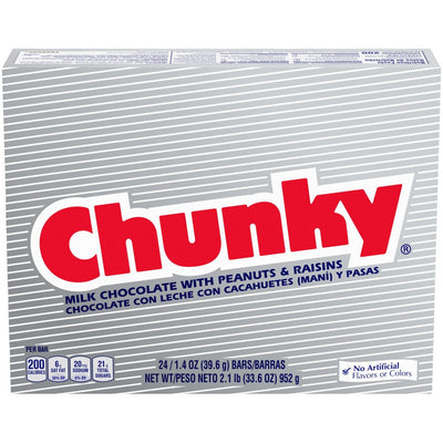 Chunky Candy Bars - 24 Pack of 1.4 Oz. Treats