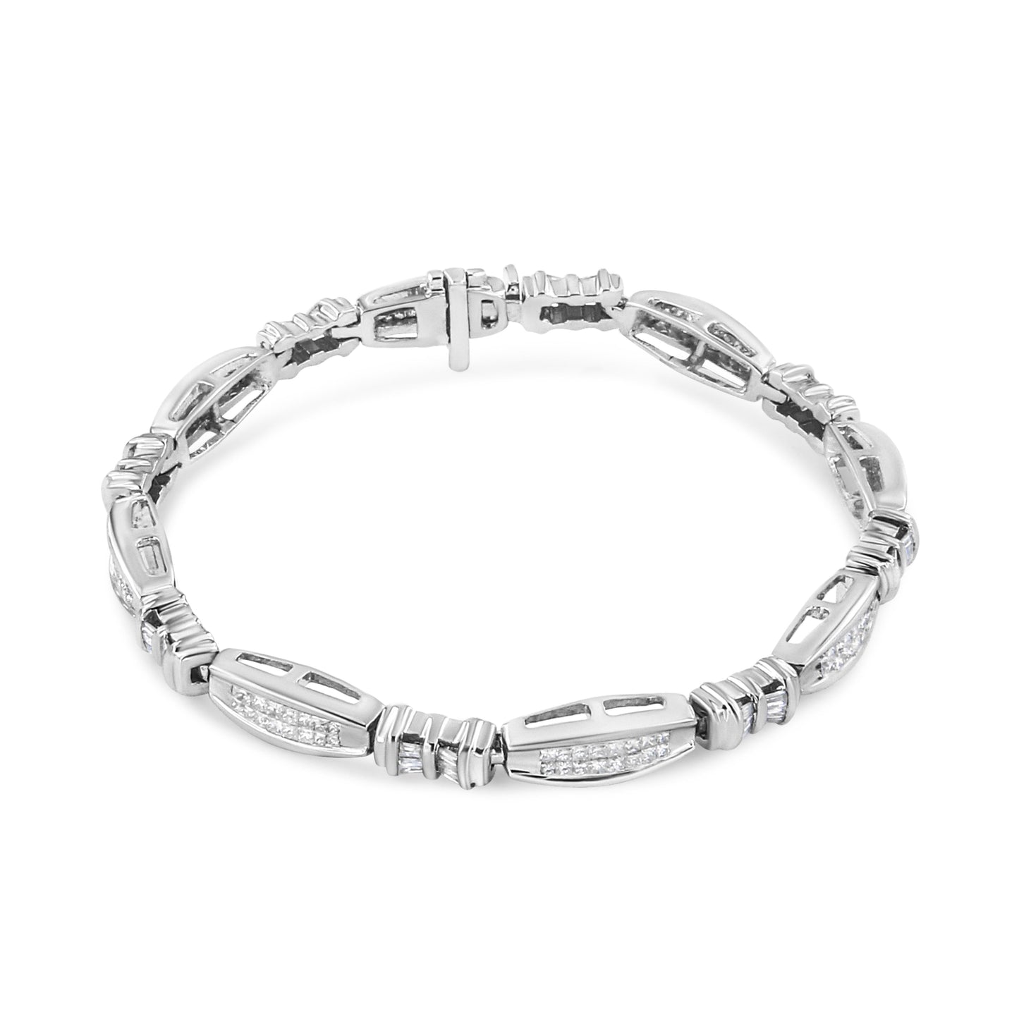 Bracelet en or blanc 14K avec diamants - 2,0 cttw