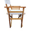 Premium Wooden Folding Chair Set - 2pcs in White Canvas