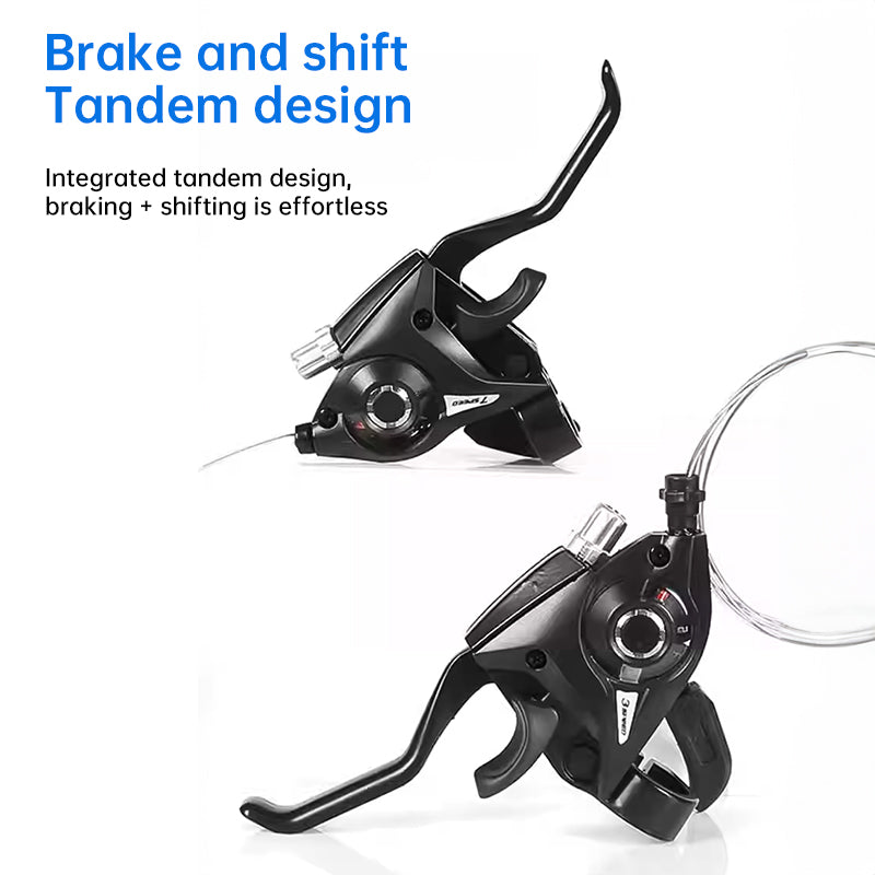 Experience the super smooth 21-speed MTB shifter & brake, enhancing your trekking. - Korvel
