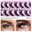 New DD Russian Large Roll Grafting Free False Eyelashes 10 Pairs Of Multi-Layer Thick Cross Mink Like Eyelashes - Korvel