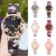 Montre à Quartz pour Femmes au Design Floral Élégant