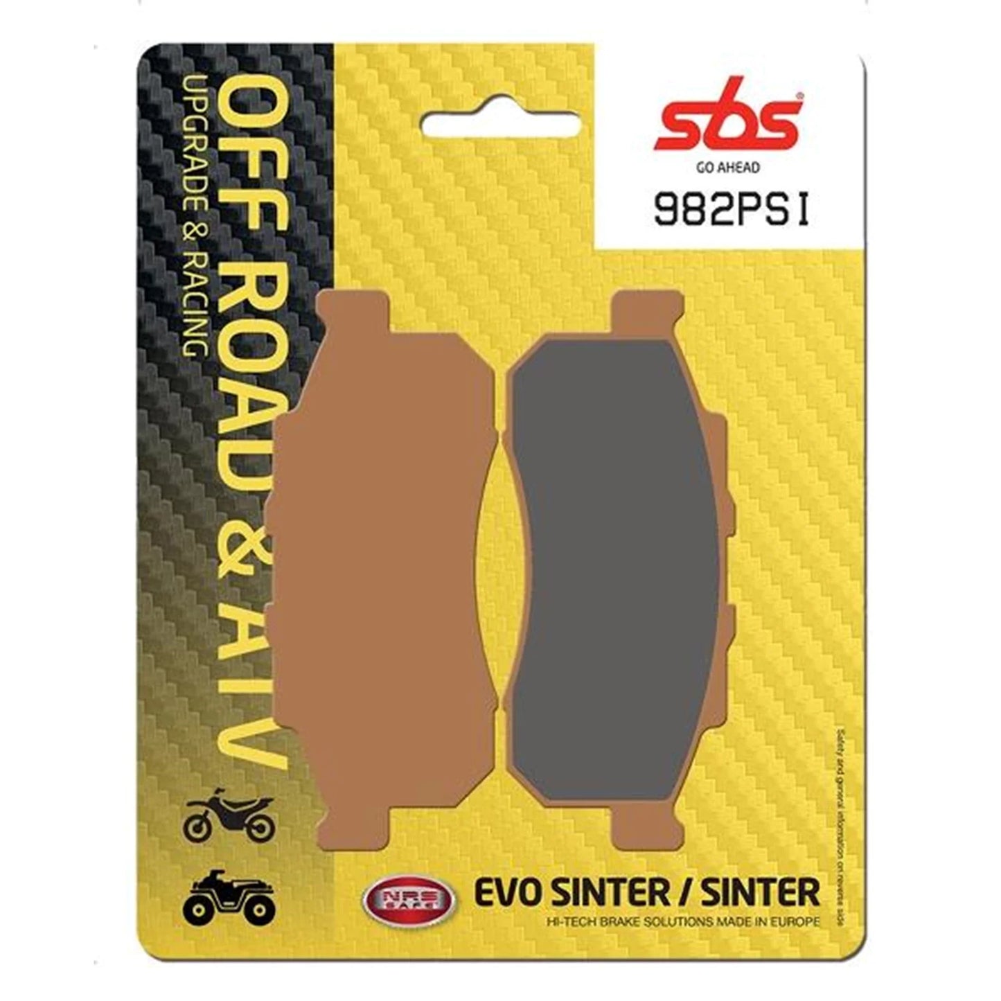Pastillas de freno SBS 982PSI para Honda Pioneer 500 y 700