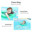 Infants and young children with inflatable seat rings and sunshades beginner's swimming circle home swimming pool - Korvel