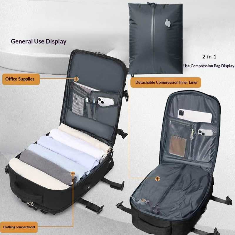 Premium Waterproof Vacuum-Compression Business Backpack