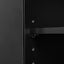 Armoire de rangement de salle de bain noire élégante avec étagère réglable