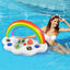 Rainbow Inflatable Pool Float Cooler
