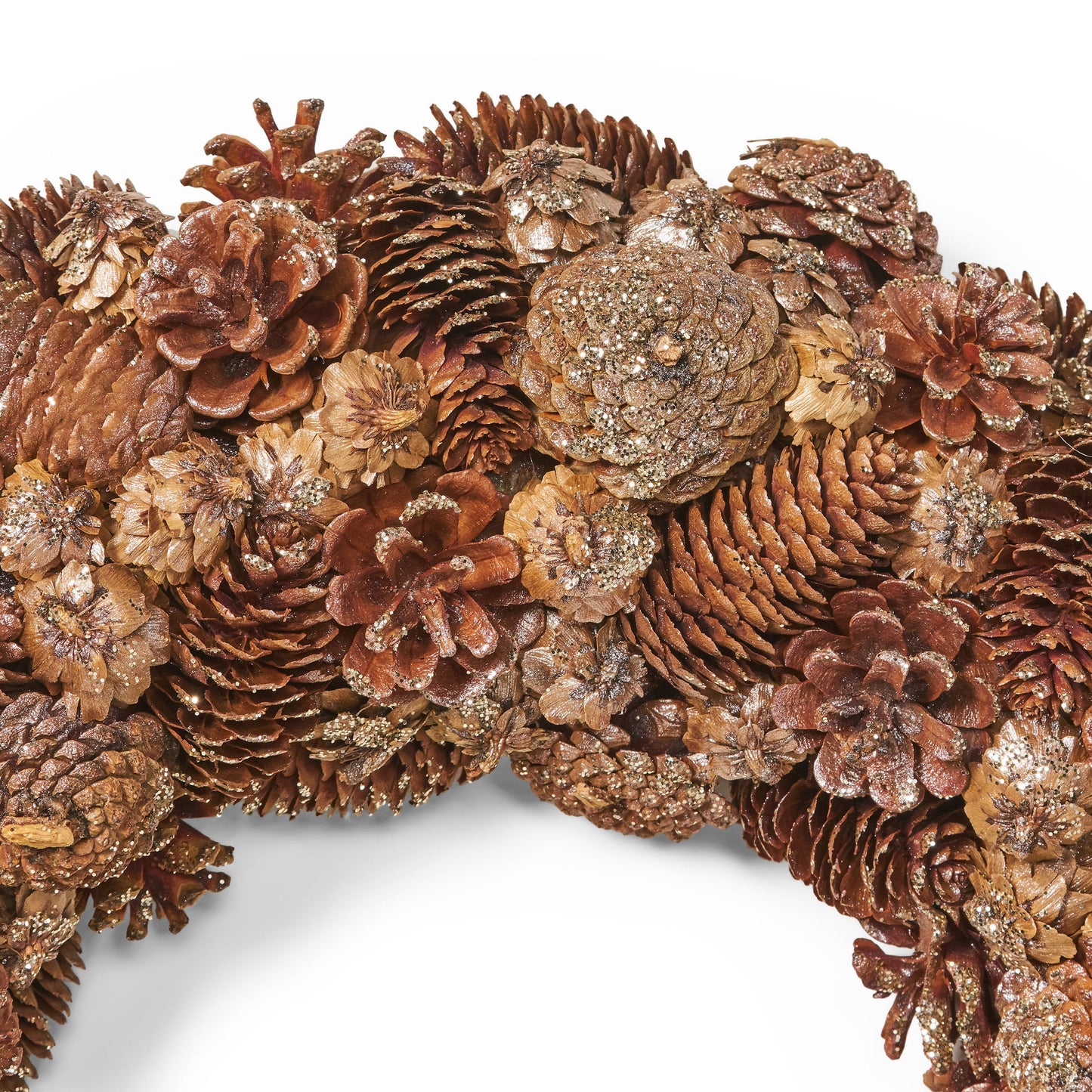Couronne de pin en cône élégante de 18,5''