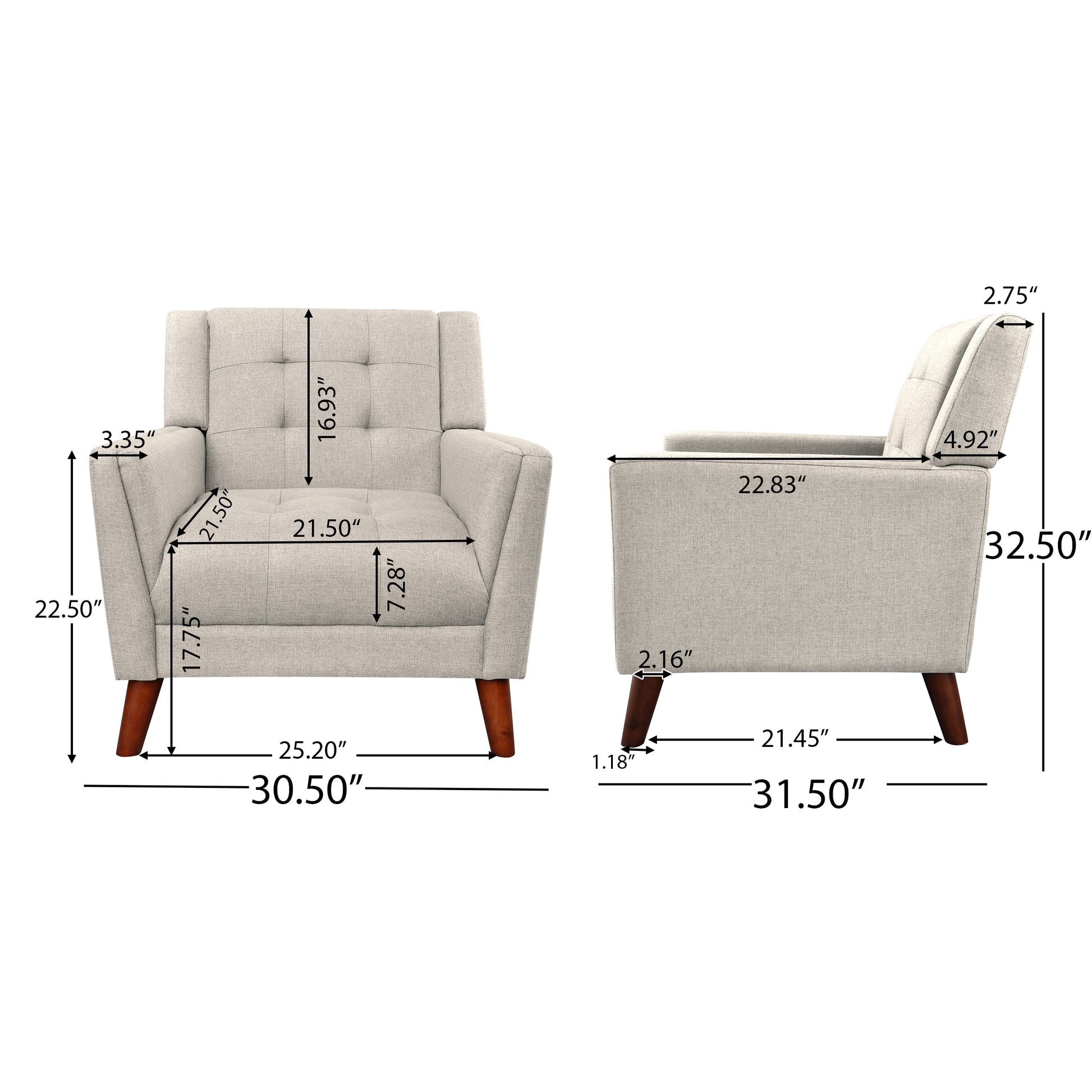 Mid-century Modern Armchair - Korvel