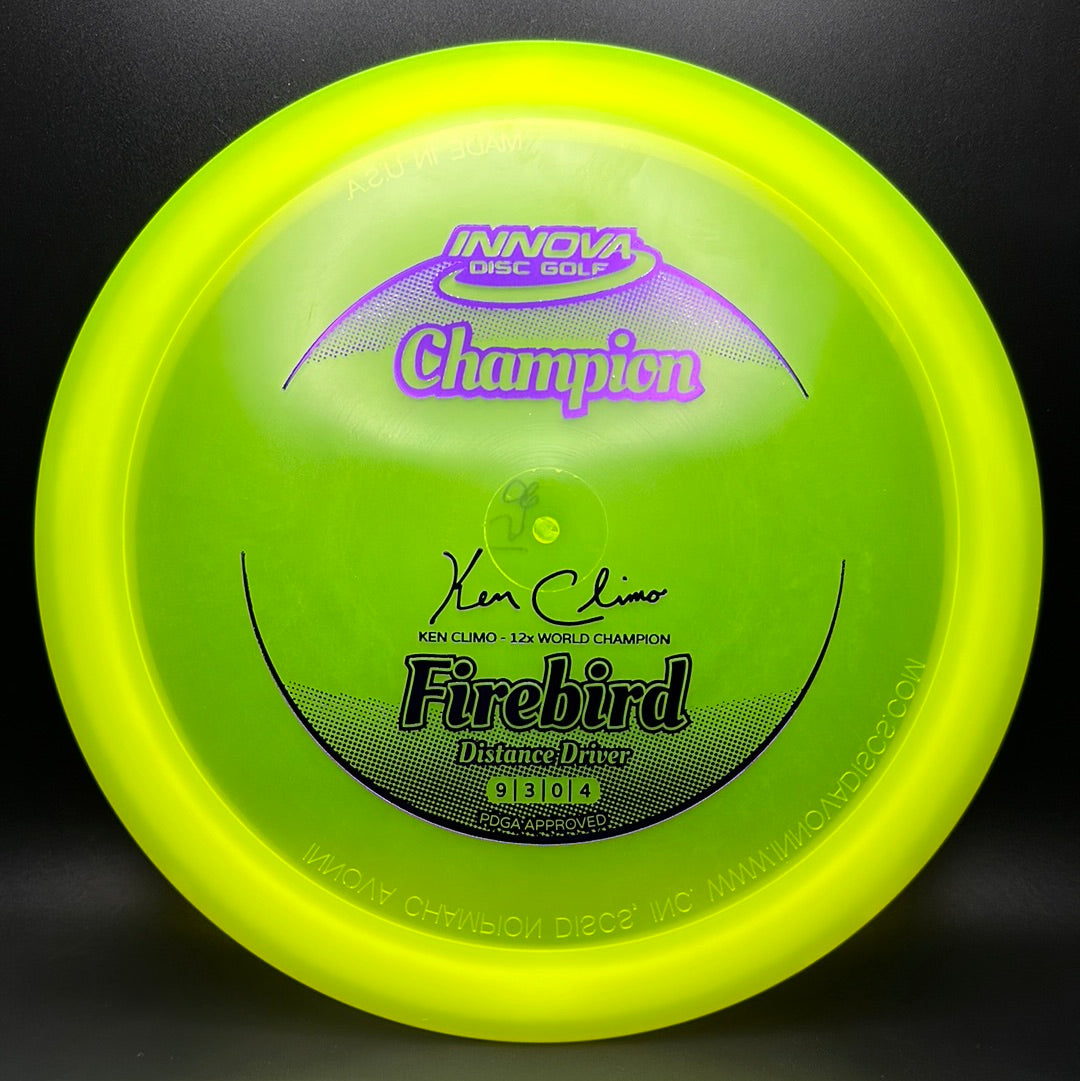 Champion Firebird - Disco de Firma de Ken Climo