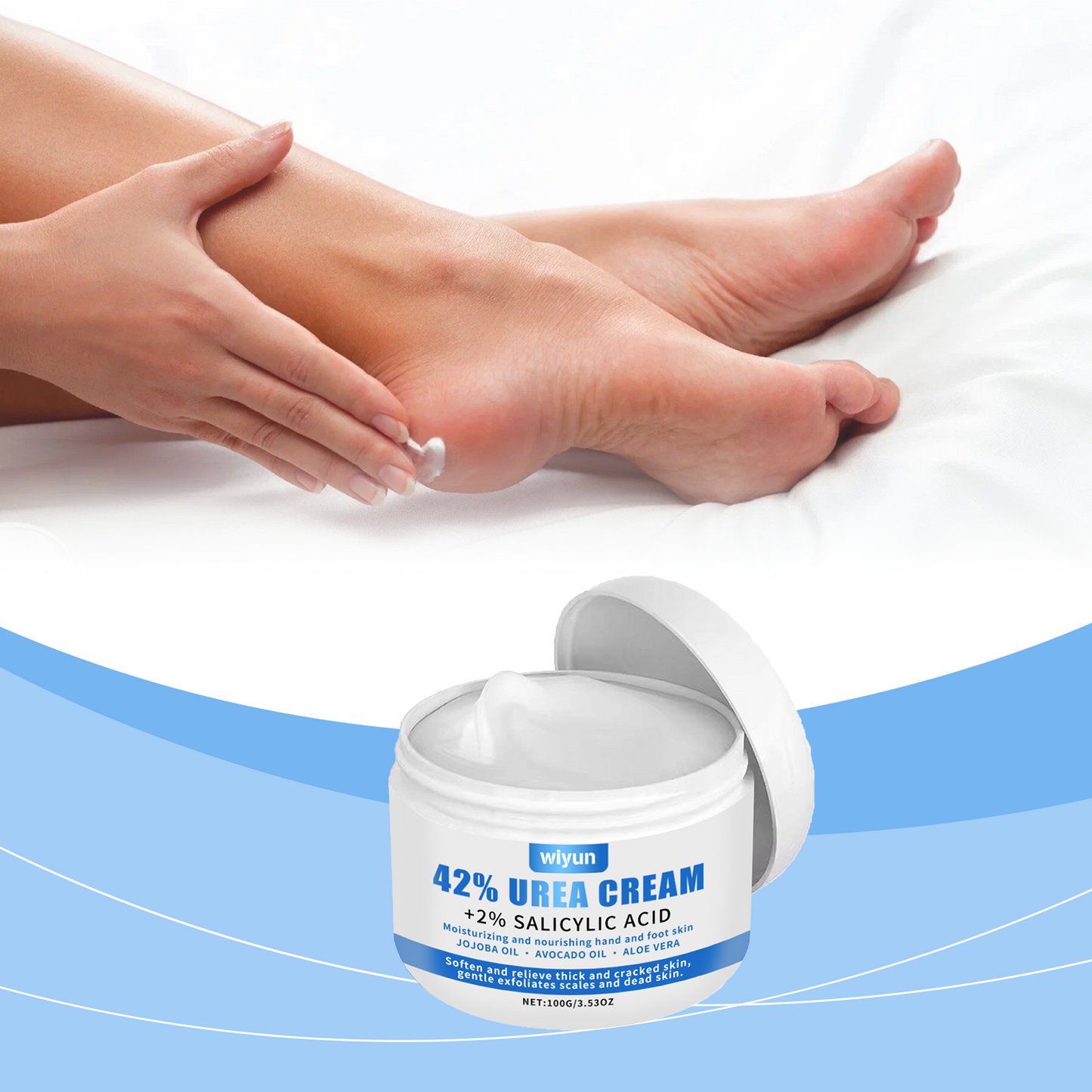 Urea Moisturizing Foot Repair Cream, Moisturizing Foot Moisturizing Hydrating Urea Foot Cream Tender Care - Korvel