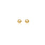 Pendientes de Stud Redondos de Oro Amarillo de 14k - Elegancia Clásica