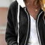 Cozy Fleece Zip-Up Hooded Jacket - Plus Size