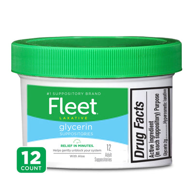 Fleet Laxative Glycerin Suppositories for Gentle Relief