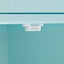 Mint Green Kitchen Island Cart with 4 Doors and Drawers