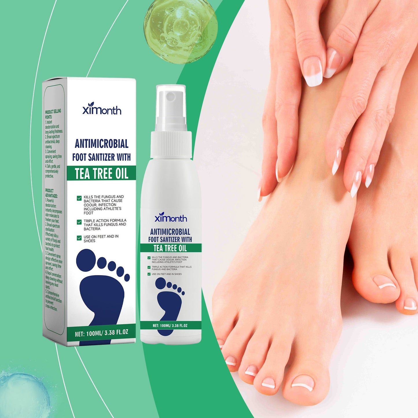 Premium Foot Deodorizer and Moisturizer