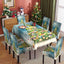 Christmas printed tablecloth, chair cover, waterproof, oil resistant, festive decoration, dining table cloth, chair cover, universal household use - Korvel