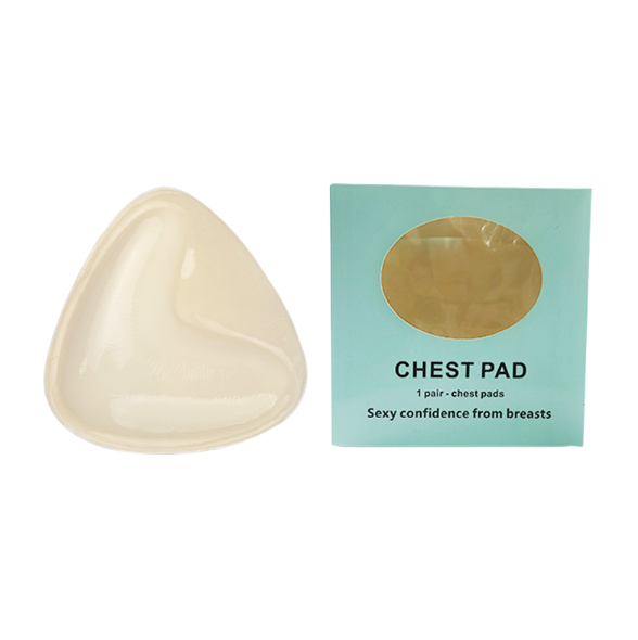 Triangle V-shaped thickened sponge chest patch small chest display large female double-sided self-adhesive chest pad - Korvel