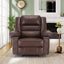 Fauteuil inclinable manuel en cuir respirant pour salon