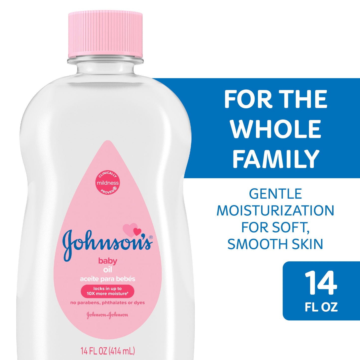 Aceite Mineral Puro Johnson's Baby - Original - 14 Fl Oz