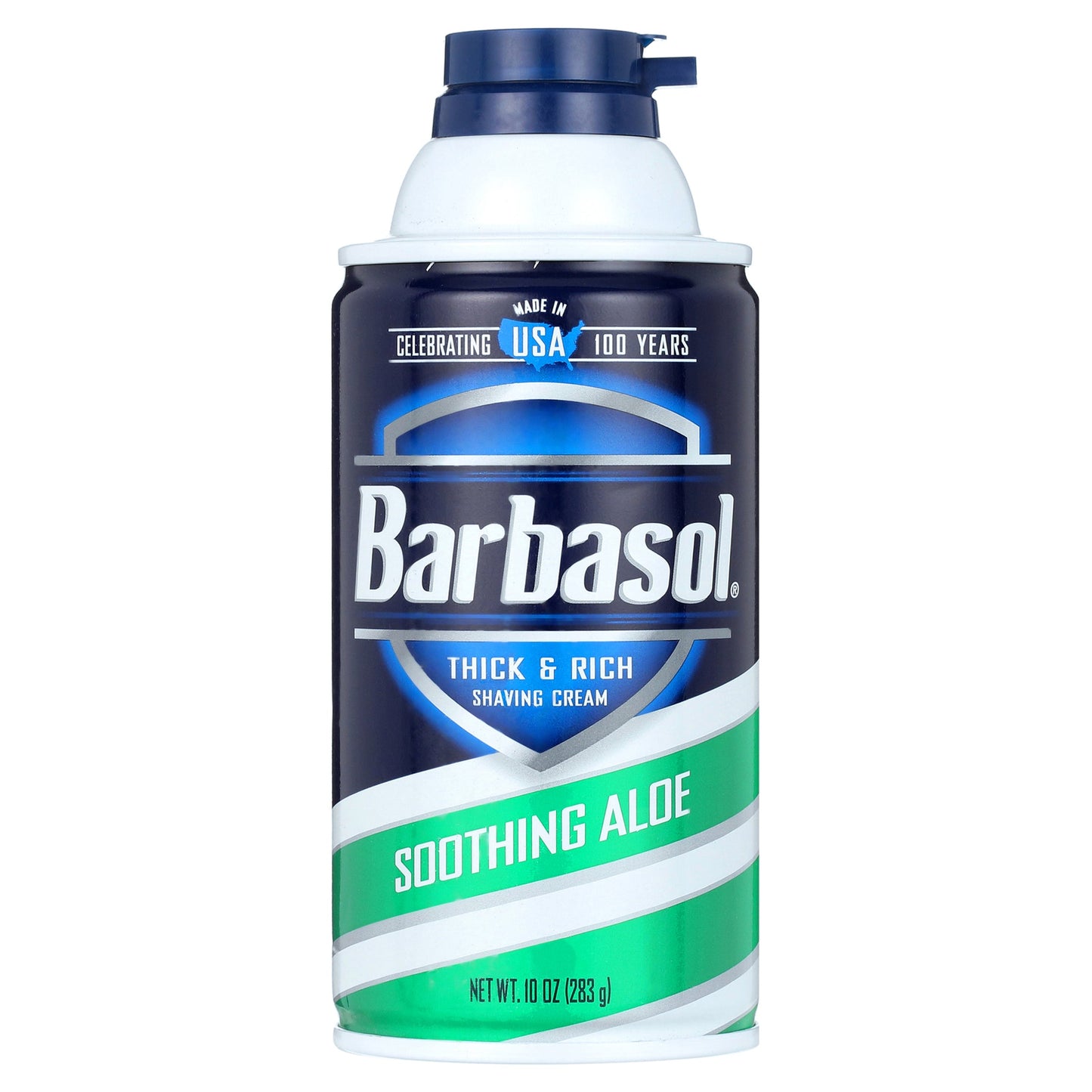Crème à raser apaisante à l'aloe vera Barbasol épaisse et riche 10 oz