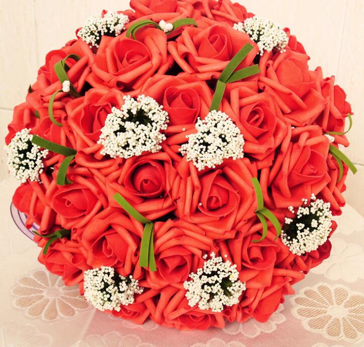Ramo de Novia Artificial Colorido para Bodas