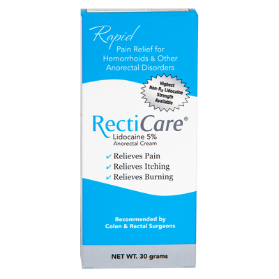 RectiCare® Lidocaine 5% Anorectal Cream – Maximum Strength Relief