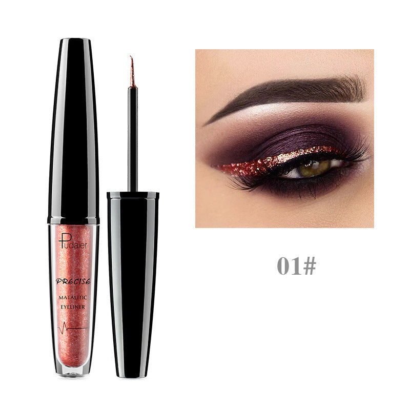 Collection d'eyeliner liquide perlé Pudaier Heavy Metal