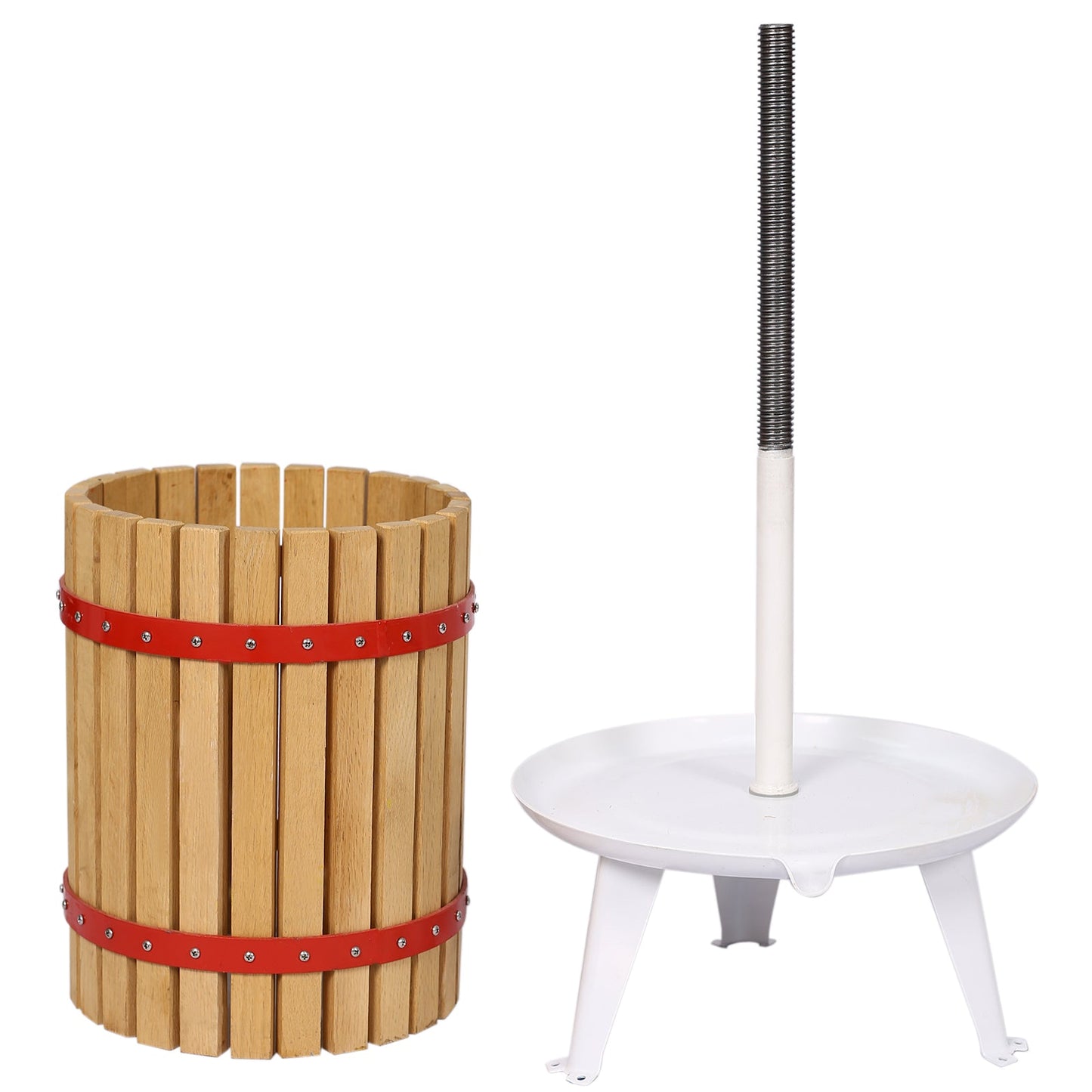 Fruit Wine Press and Crusher and Filter Bag,100% Nature Apple&Grape&Berries Crusher Manual Juice Maker for Kitchen - Korvel