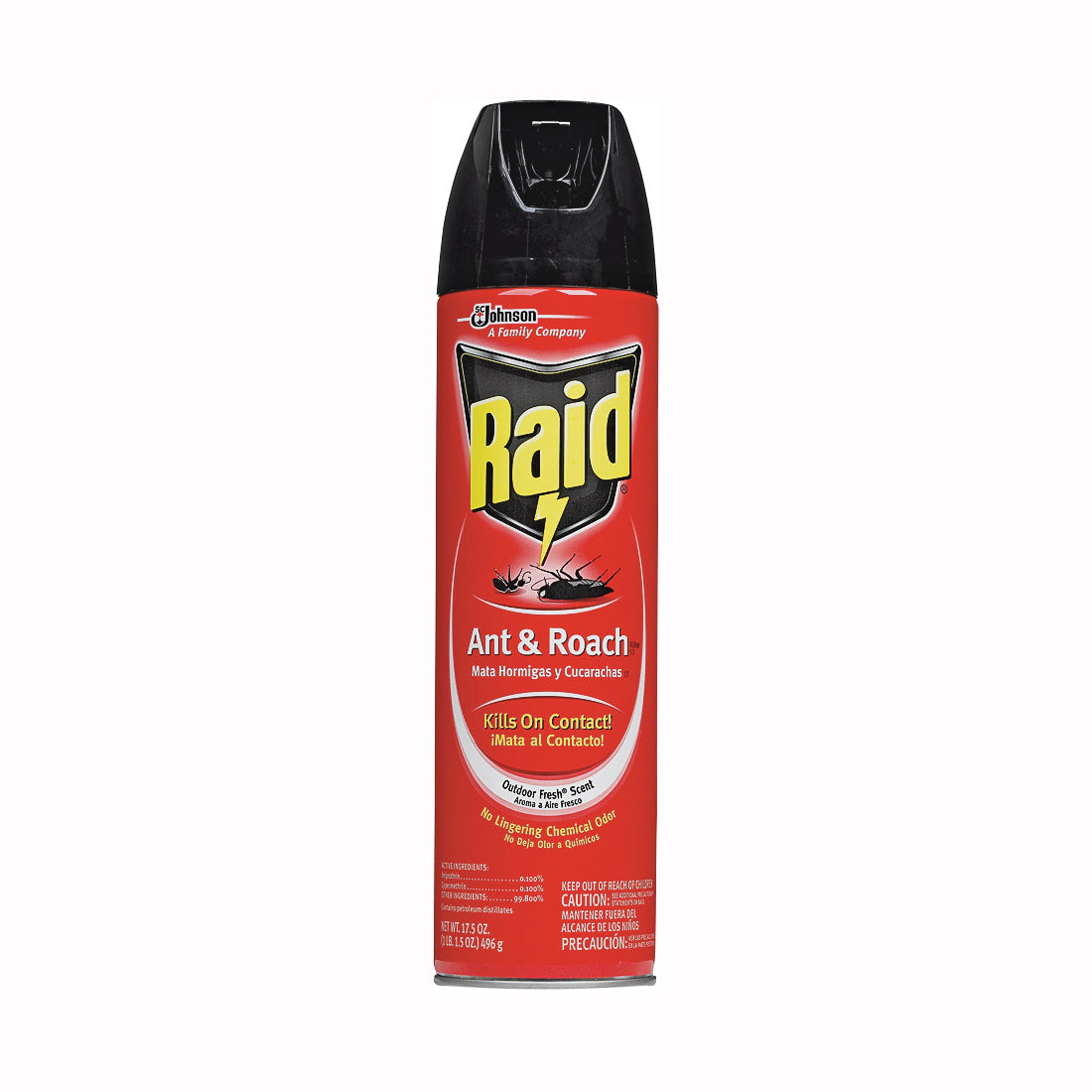 Raid Outdoor Fresh Scent Aerosol Spray - Ant & Roach Killer 17.5 Oz