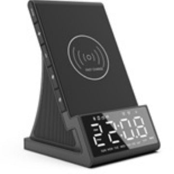 Three in one wireless charger Bluetooth speaker wireless charging alarm clock phone holder - Korvel