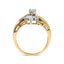 Anillo de Compromiso de Diamante Bicolor de 10K - 1/2 Cttw, Talla 7