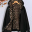 Leopard Print Track Jacket for Women