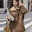 Thickened Lambskin Coat with Integrated Fur Lining