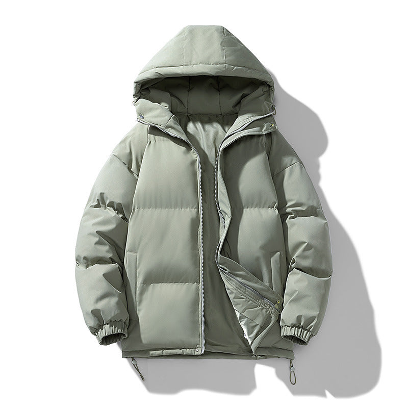 Men's Thickened Cotton-Padded Hoodie Coat for Winter