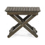 Outdoor Folding Wooden Side Table, Gray, 15"D x 22.75"W x 18.25"H - Korvel