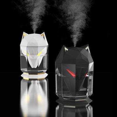Desktop Wolf Humidifier Large Capacity Household Air Nebulizer Heavy Fog Humidifier Ornament - Korvel