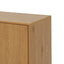 Buffet Cabinet en Bois Naturel avec Panneaux Latéraux et Rangement
