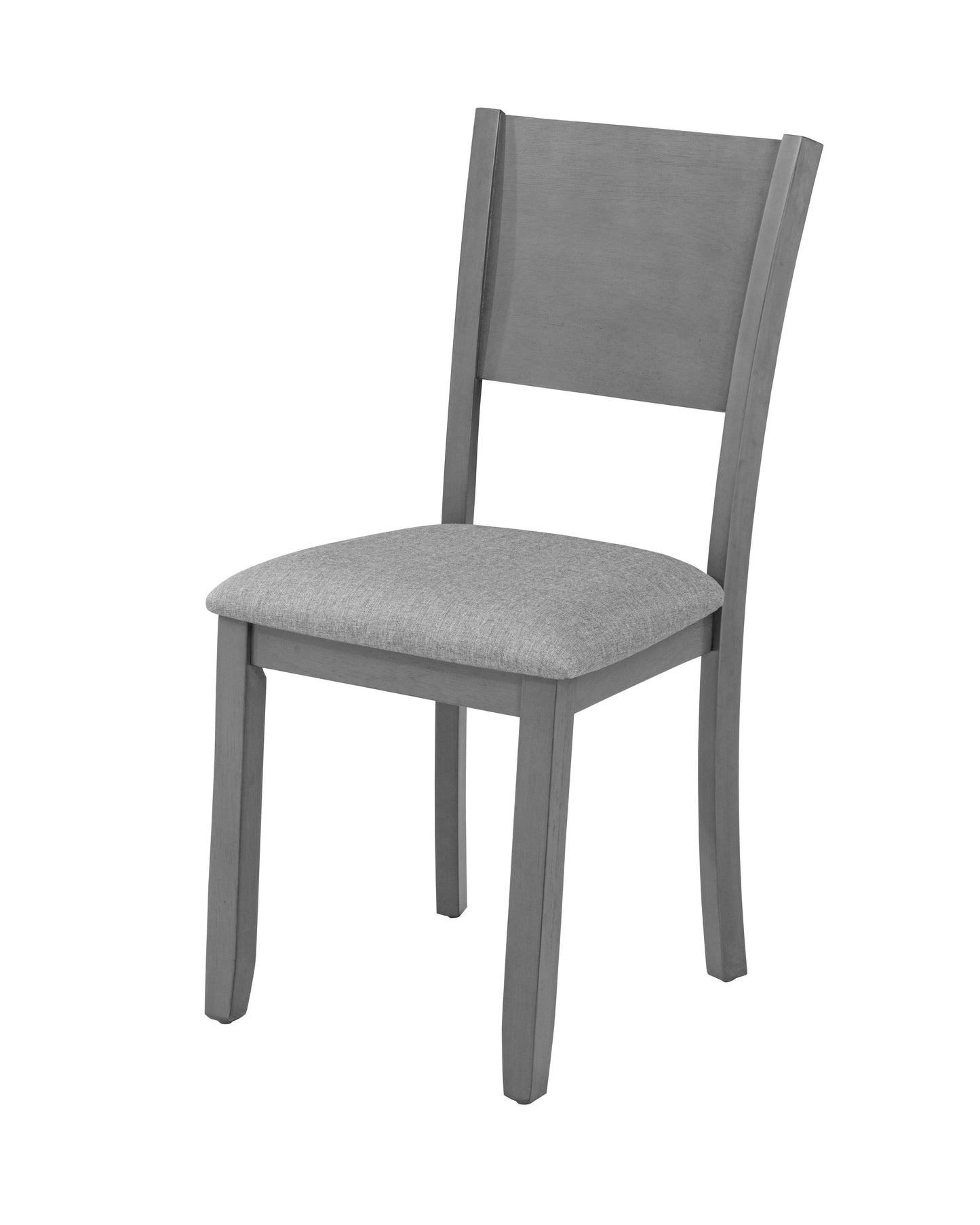 Ensemble de salle à manger moderne 5 pièces avec chaises rembourrées - Gris