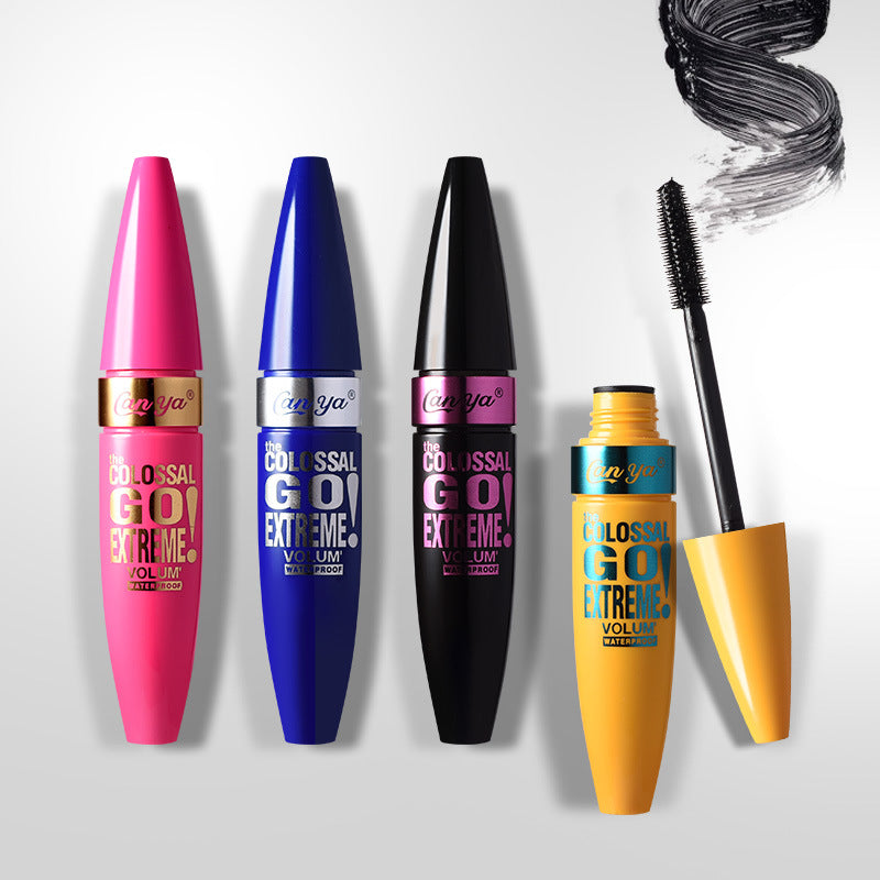 Canya 4d Mink Mascara Fiber Dense Waterproof Curling Mascara - Korvel
